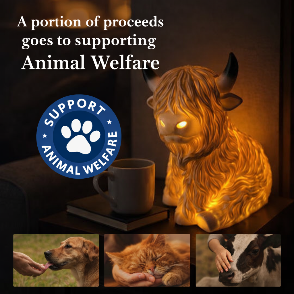 Highland Cow Lamp