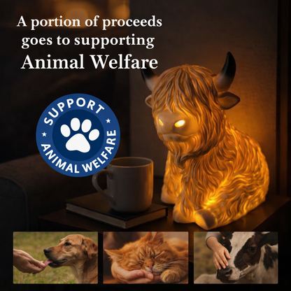 Highland Cow Lamp