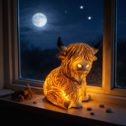 Highland Cow Lamp