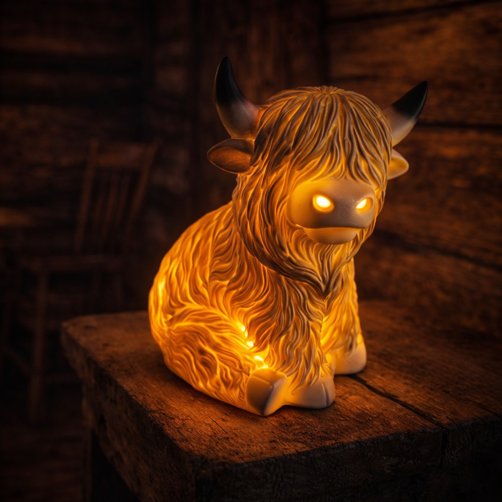 Highland Cow Lamp