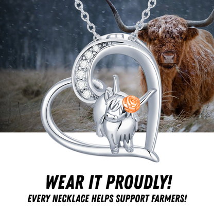 Highland Cow Necklace (925 Sterling Silver)