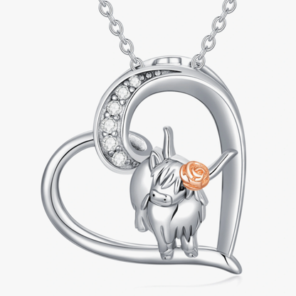 Highland Cow Necklace (925 Sterling Silver)